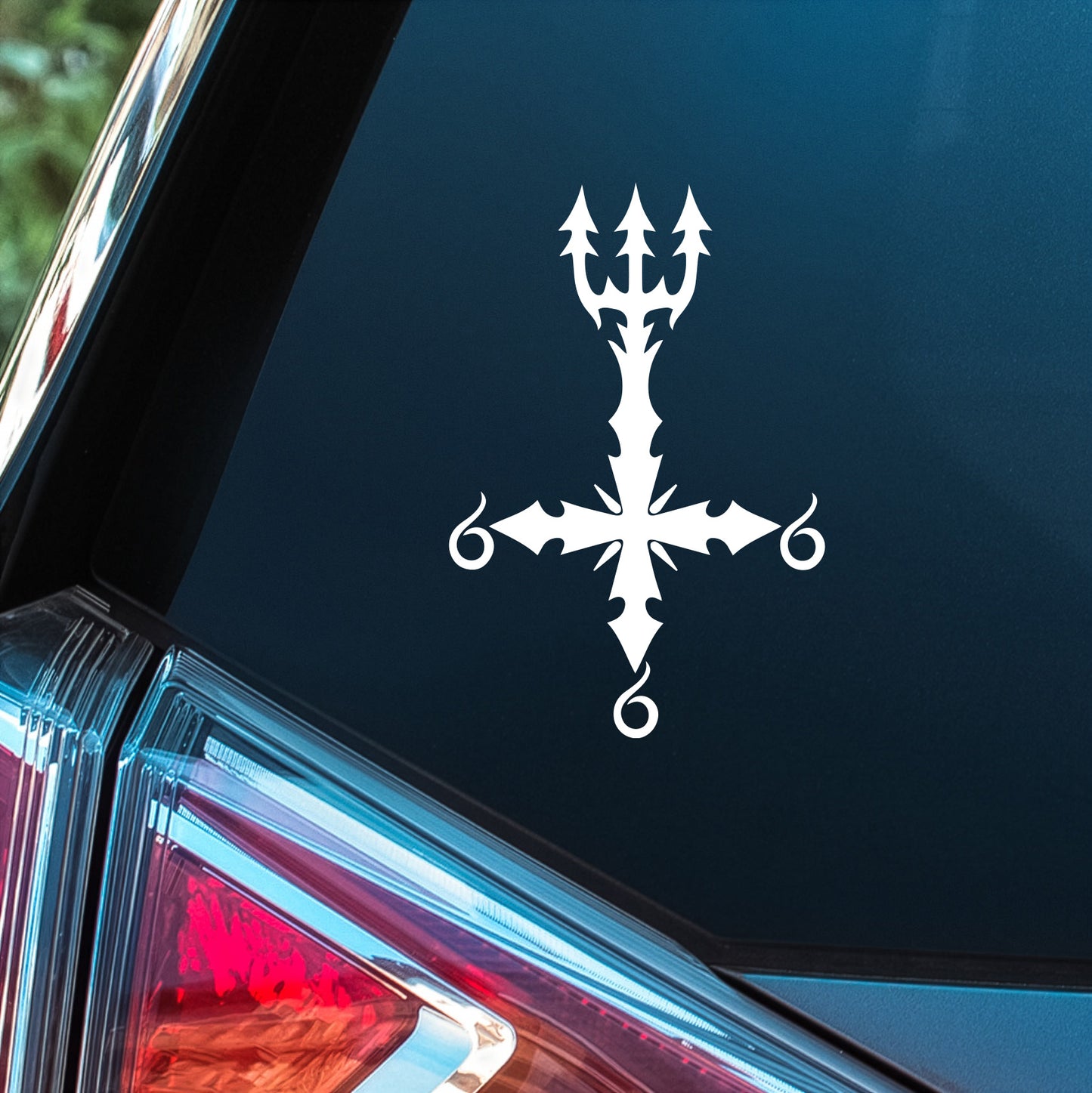 Dissection (Inverted Cross) - Premium Vinyl Decal