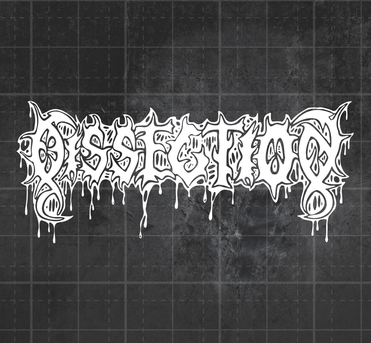 Dissecting Sticker Dissection (Dripping) - Premium Vinyl Decal – Riot! Sticker Co.