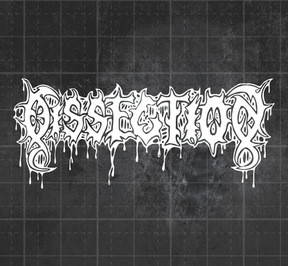 Dissection (Dripping) - Premium Vinyl Decal