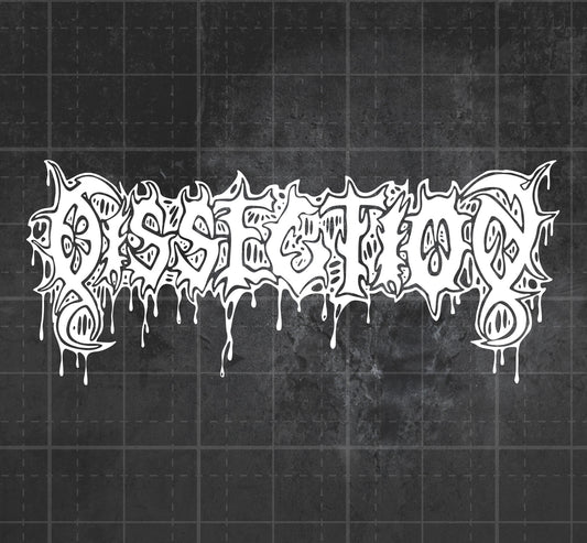 Dissection (Dripping) - Premium Vinyl Decal