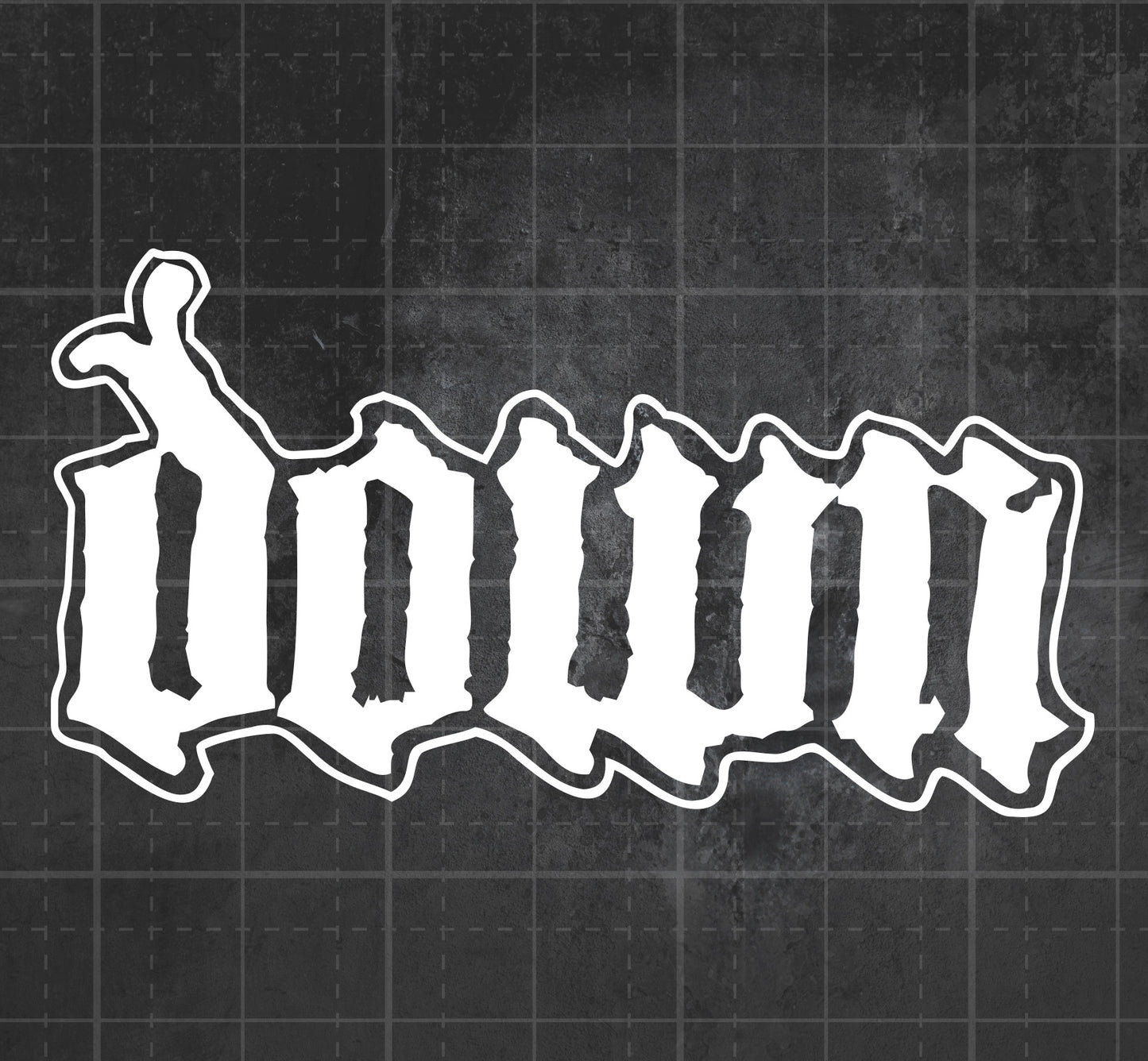 Down - Premium Vinyl Decal