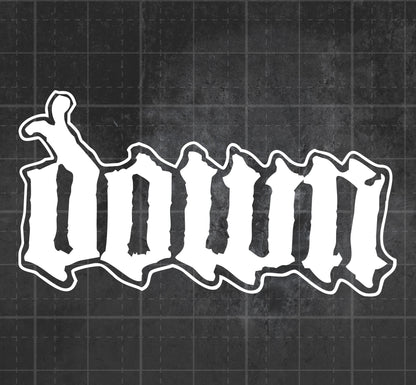 Down - Premium Vinyl Decal