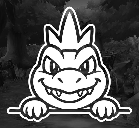 Pokemon (Feraligatr Peeker)- Premium Vinyl Decal