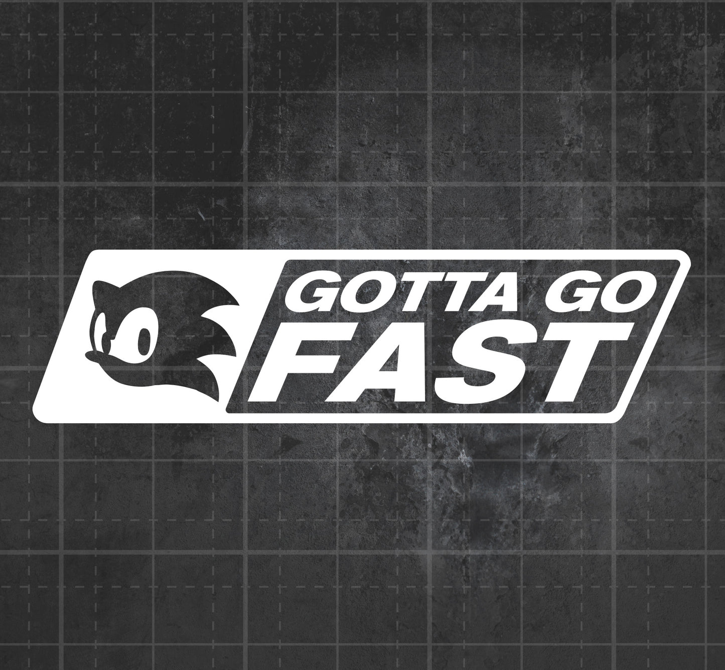 Sonic (Gotta Go Fast) -  Premium Vinyl Decal