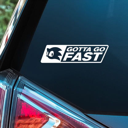 Sonic (Gotta Go Fast) -  Premium Vinyl Decal