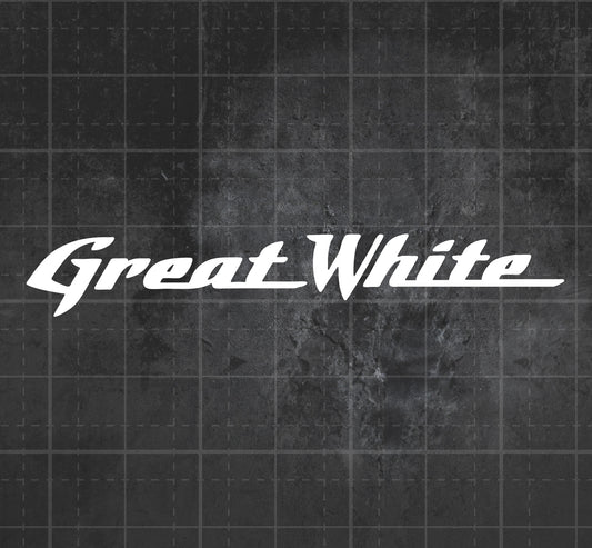 Great White  - Premium Vinyl Decal