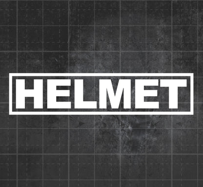 Helmet - Premium Vinyl Decal