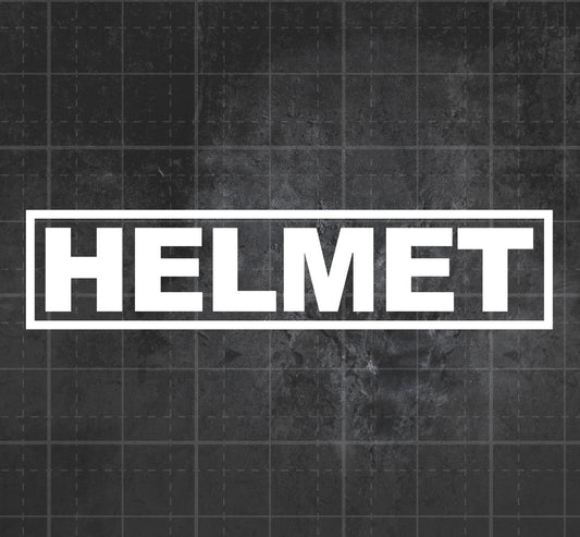 Helmet - Premium Vinyl Decal