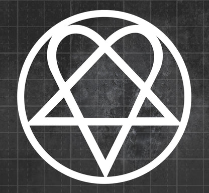 HIM (Heartagram) - Premium Vinyl Decal