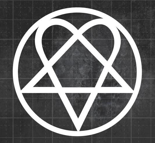 HIM (Heartagram) - Premium Vinyl Decal