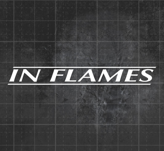 In Flames (Colony Era Logo) - Premium Vinyl Decal