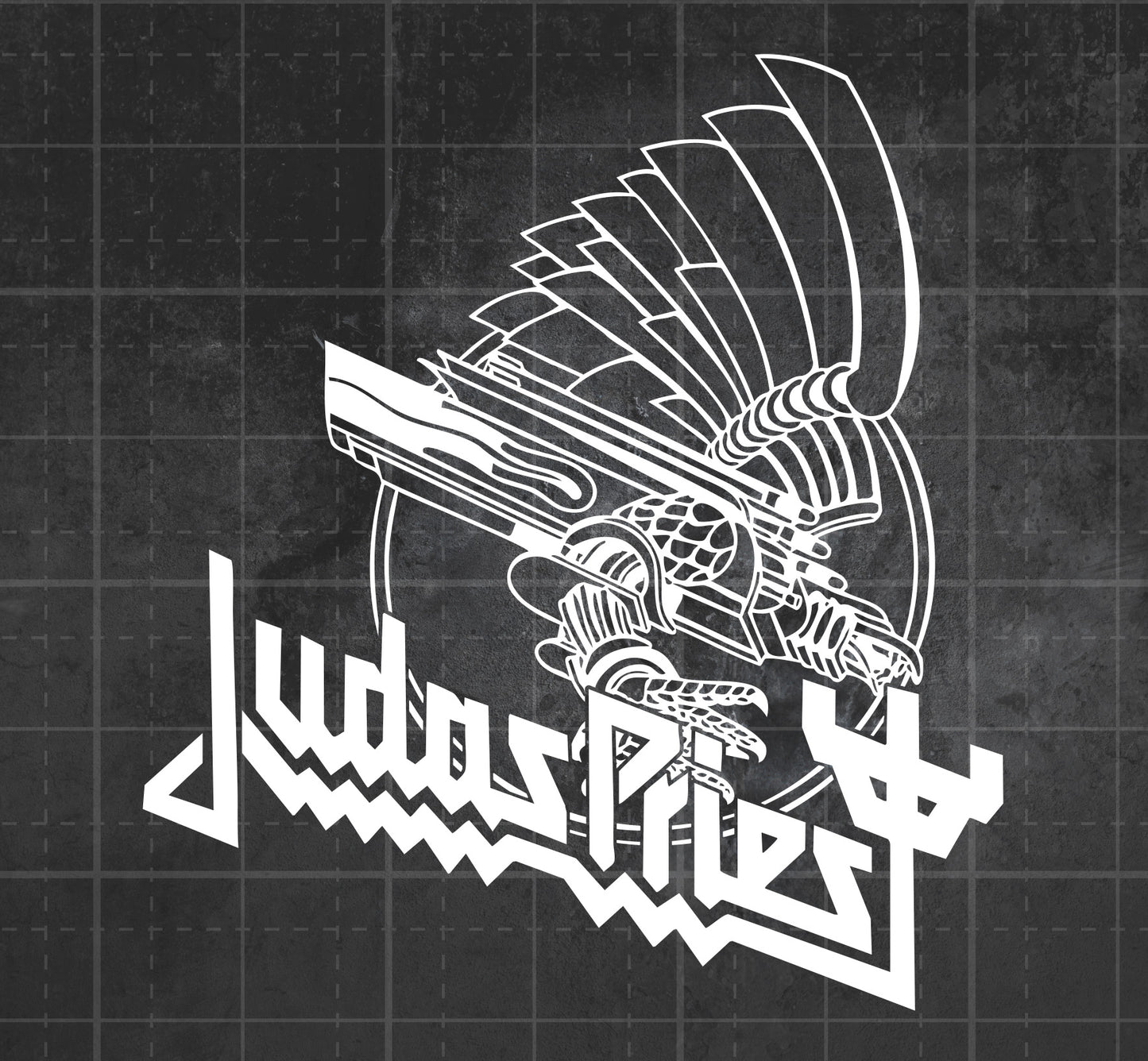 Judas Priest (Screaming for Vengeance + Logo) - Premium Vinyl Decal