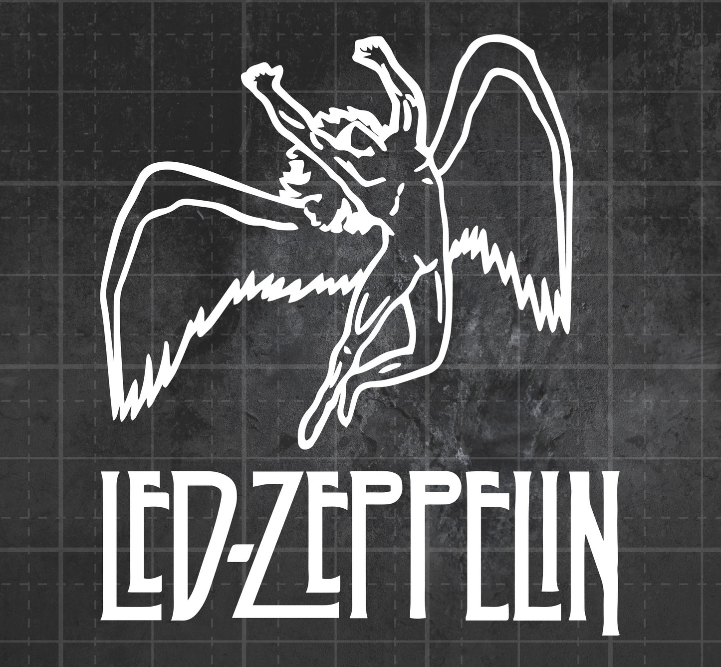 Led Zeppelin (Angel) - Premium Vinyl Decal