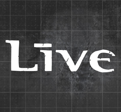 Live - Premium Vinyl Decal