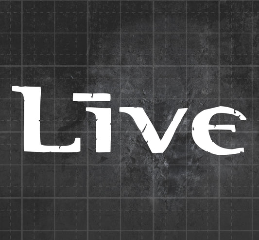 Live - Premium Vinyl Decal