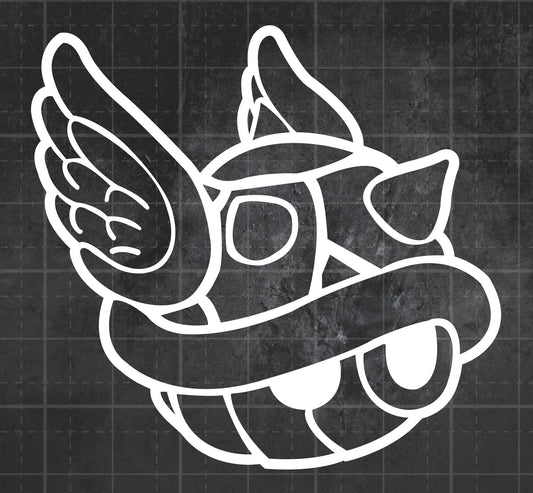 Mario Kart (Blue Shell) - Premium Vinyl Decal