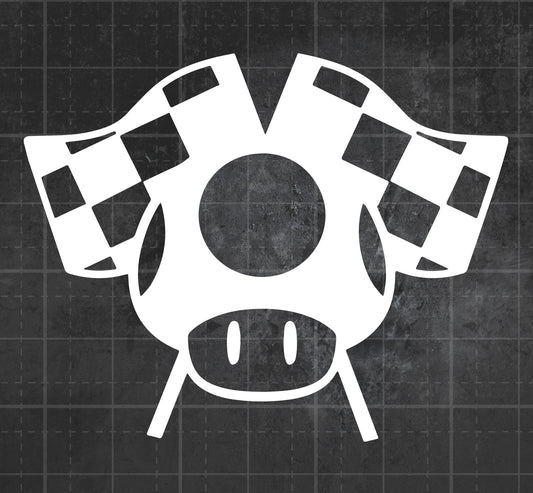 Mario Kart (Flag) - Premium Vinyl Decal