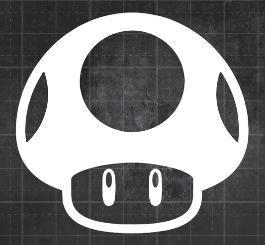 Mario Mushroom - Premium Vinyl Decal