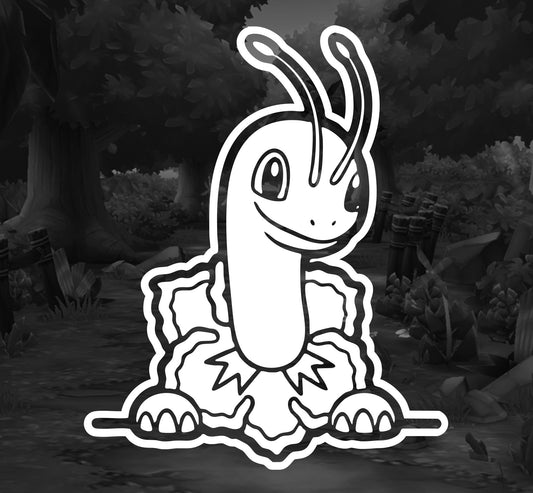 Pokemon (Meganium Peeker)- Premium Vinyl Decal