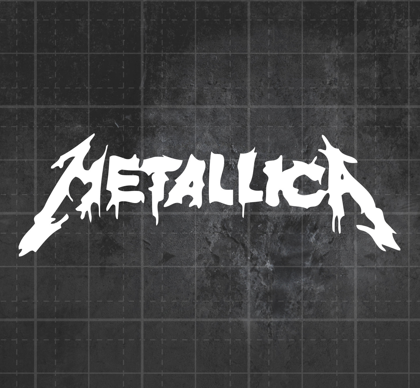 Metallica (Spattered Logo) - Premium Vinyl Decal