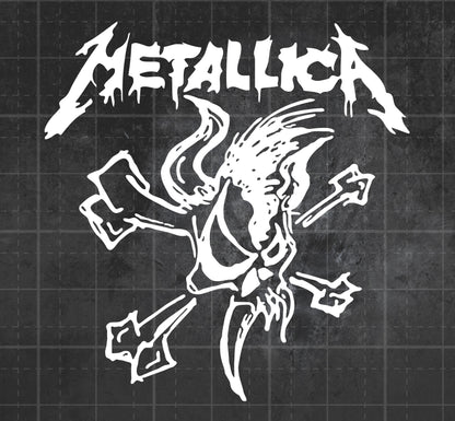 Metallica (Crossbones) - Premium Vinyl Decal