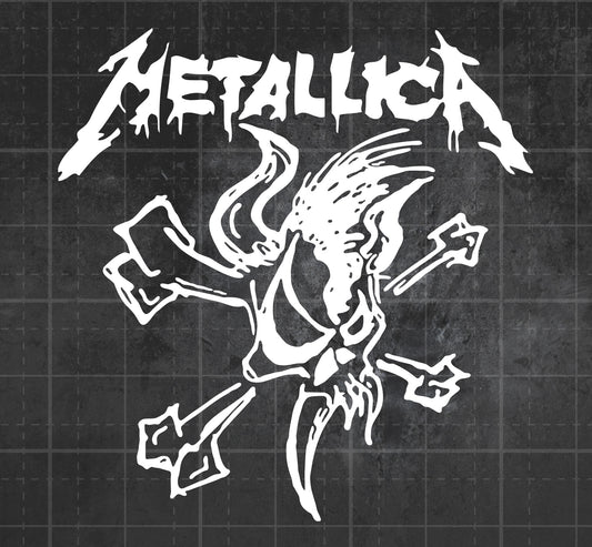 Metallica (Crossbones) - Premium Vinyl Decal