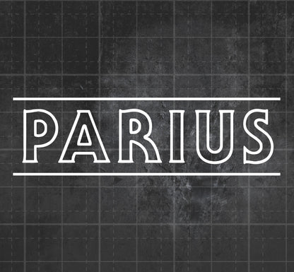 Parius - Premium Vinyl Decal