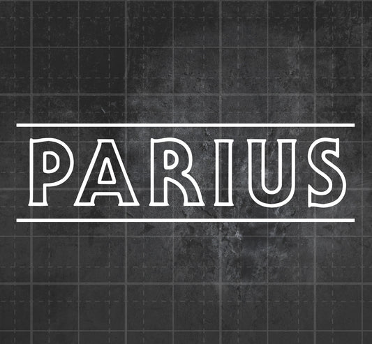 Parius - Premium Vinyl Decal