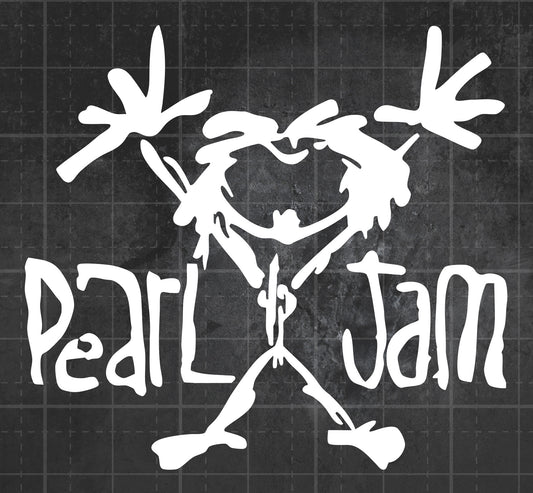 Pearl Jam (Logo with Alive Guy) - Premium Vinyl Decal