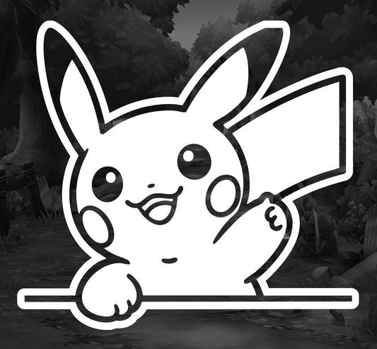 Pokemon (Pikachu Peeker)- Premium Vinyl Decal