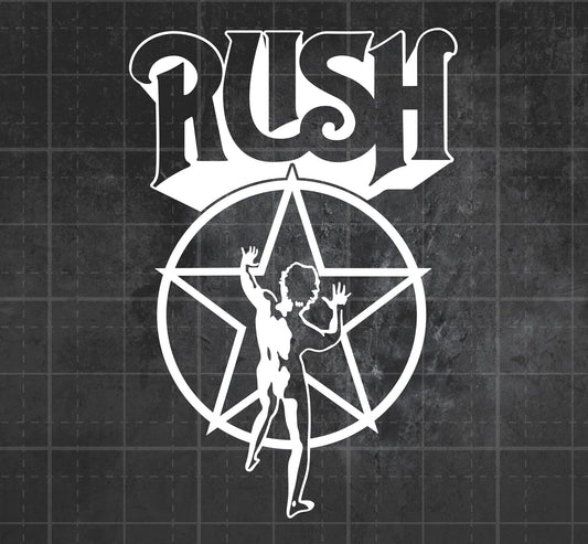 Rush (Logo and Starman) - Premium Vinyl Decal (Copy)
