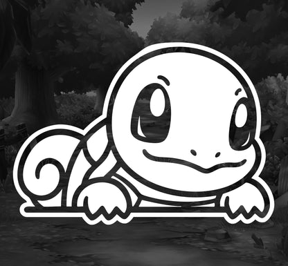 Pokemon (Squirtle Peeker)- Premium Vinyl Decal