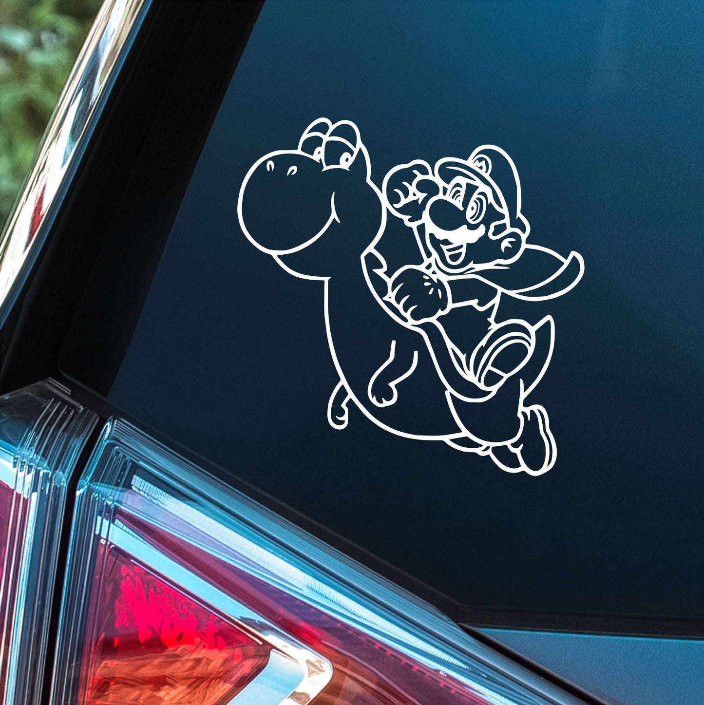 Mario and Yoshi - Premium Vinyl Decal