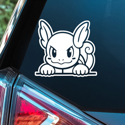 Pokemon (Wartortle Peeker)- Premium Vinyl Decal