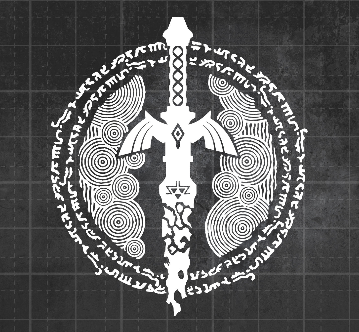 Zelda Tears of the Kingdom Logo (Large) - Premium Vinyl Decal